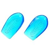 1 Paar Silikongel-Fersenkissen zur Erhöhung der Erhöhung der Einlegesohlen, Gel-Fersenkissen, Plantarfasziitis-Einlagen, Fersenschutz, Unterstützung für Fußbeinlänge (Größe: 12 x 8 x 2,5 cm) - 1