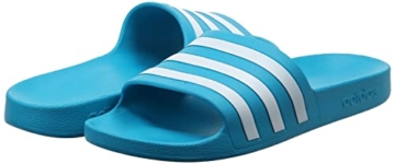 adidas Adilette Aqua, unisex-adult Slide, Solar Blue Cloud White Solar Blue, 44.5 EU - 4