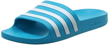 adidas Adilette Aqua, unisex-adult Slide, Solar Blue Cloud White Solar Blue, 44.5 EU - 1