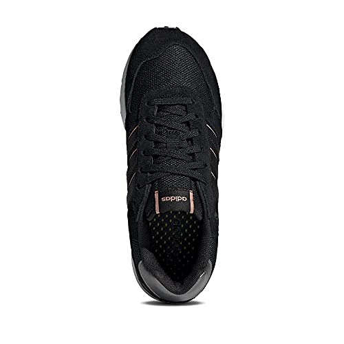 adidas Damen Run 80s Running Shoes, core Black/core Black/ambient Blush, 39 1/3 EU - 2