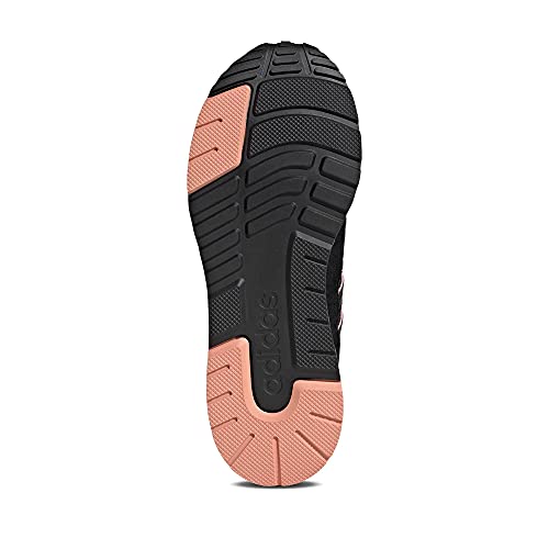 adidas Damen Run 80s Running Shoes, core Black/core Black/ambient Blush, 39 1/3 EU - 6