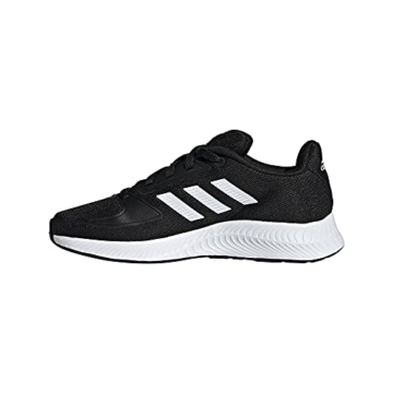 adidas Runfalcon 2.0 Running Shoe, Core Black/Cloud White/Silver Metallic, 36 2/3 EU - 15