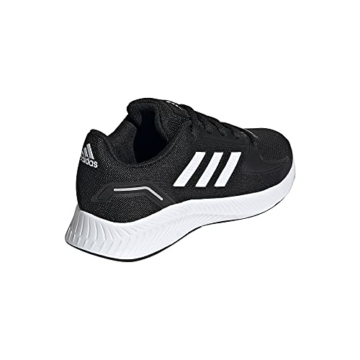 adidas Runfalcon 2.0 Running Shoe, Core Black/Cloud White/Silver Metallic, 36 2/3 EU - 20