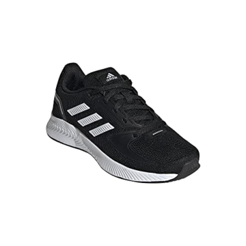 adidas Unisex Runfalcon 2.0 Running Shoe, Core Black Cloud White Silver Metallic, 38 EU - 16
