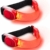 Alviller 2 Stuck LED Armband, Reflective LED Armbänder Leuchtband Reflektor Kinder Nacht Sicherheits Licht für Laufen, Joggen, Hundewandern, Bergsteigen, und Outdoor Sports (Rot/2 Stück) - 1