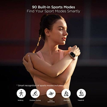 Amazfit Smartwatch GTS 2e GPS 1,65''Aktivitätstracker für Fitness und Gesundheit mit 90 Sportmodi, 14 Tagen Akkulaufzeit, Überwachung von SpO2, Herzfrequenz, Schlaf, Stress für Herren Damen - 4