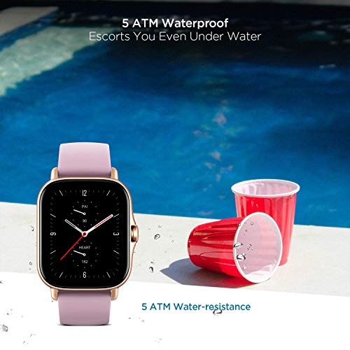Amazfit Smartwatch GTS 2e GPS 1,65''Aktivitätstracker für Fitness und Gesundheit mit 90 Sportmodi, 14 Tagen Akkulaufzeit, Überwachung von SpO2, Herzfrequenz, Schlaf, Stress für Herren Damen - 5