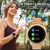 Aney Well Smartwatch Damen, Smart Armbanduhr Fitness Tracker Wasserdicht IP68 Fitnessuhr Pulsuhren Sportuhr Schrittzähler Uhr Schlafmonitor für Android iOS - 2