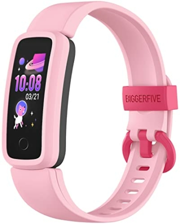 BIGGERFIVE Vigor Fitness Armband Uhr für Kinder Mädchen Junge ab 5-15 Jahren, Fitness Tracker Smartwatch mit Schrittzähler Pulsuhr Kalorienzähler und Schlafmonitor, IP68 Wasserdicht Aktivitätstracker - 1