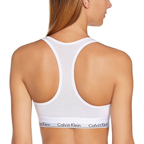 Calvin Klein Damen Bustier Dreieck BH Modern Cotton - Bralette, Weiß (WHITE 100), M - 2