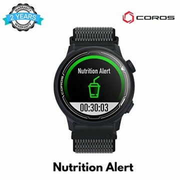COROS PACE 2 Premium GPS Sportuhr, Herzfrequenzmesser, 30-Stunden-GPS-Vollbatterie, Barometer, ANT + & BLE-Anschlüsse, Strava, Stryd & TrainingPeaks (Navy Nylon) - 5