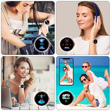 EIVOTOR Smartwatch Damen Fitness Armband Tracker Sport Uhr mit Pulsmesser Armbanduhr IP68 Wasserdicht Schrittzähler Kalorienzähler Schlafmonitor Aktivitätstracker für Android IOS Rosa - 8