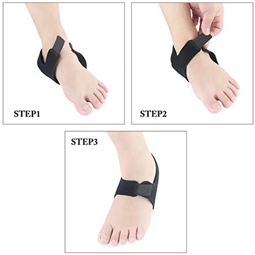 Fersensporn Bandage Silikon, Kapmore Ferse Socken 1 Paar Fersensocken Heel Wrap Verstellbare Atmungsaktive Plantarfasziitis Wrap Fersenschutz - 6