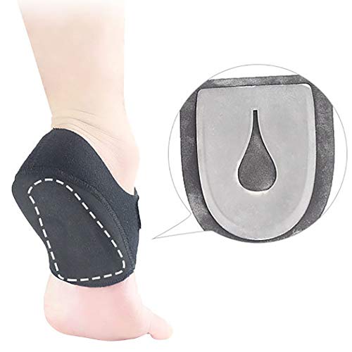 Fersensporn Bandage Silikon, Kapmore Ferse Socken 1 Paar Fersensocken Heel Wrap Verstellbare Atmungsaktive Plantarfasziitis Wrap Fersenschutz - 7