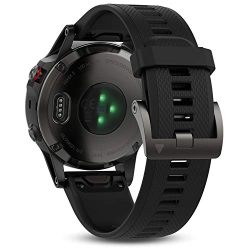 Garmin fēnix 5 GPS-Multisport-Smartwatch, Herren, Herzfrequenzmessung am Handgelenk, Sport- und Navigationsfunktionen, grau/schwarz - 4