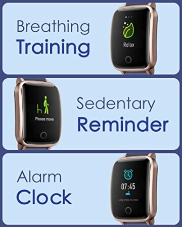 GRV Fitness Uhr Smartwatch für Damen Herren Fitness Tracker mit Schrittzähler,Pulsuhr,Schlafmonitor - 8
