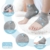 Hilph®Gel Fersensocken Silikon Fersenschutz Feuchtigkeitsspendende Socken Fußpflege Spa Socken für Trockene Haut und Plantarfasziitis, Harte Gerissene Haut Comfy Day Nachtpflege Haut - 2 Paare - 2