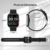Judneer Smartwatch, Fitness Armbanduhr Sportuhren Voller Touch Screen Wasserdicht Bluetooth Smart Watch Schwarz, Fitness Tracker mit Schrittzähler Schlafmonitor Stoppuhr für iOS Android Herren Damen - 8