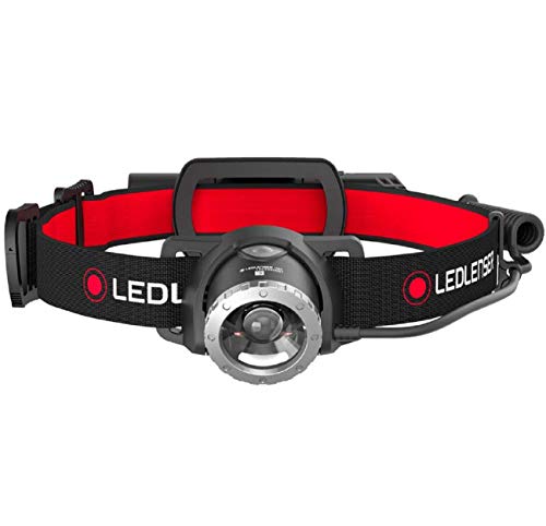 Ledlenser H8R, LED Stirnlampe, 600 Lumen, bis zu 120h Laufzeit, rotes Rücklicht, inkl. Akku, aufladbar, Box-Verpackung - 1