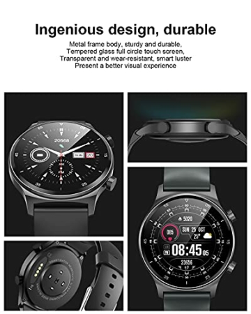 LIGE Smartwatch,1,32 Zoll HD Farbdisplay Fitnessuhr für Android iOS mit Pulsuhr-Schlaf-Gesundheitsmonitor, IP67 wasserdichte Edelstahl Sport Armbanduhr Schrittzähler Stoppuhr Gifted Strap - 7