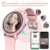 NAIXUES Smartwatch Damen Fitness Tracker Fitness Armbanduhr mit Pulsuhr Schlafmonitor IP68 Wasserdicht Smart Watch Sportuhr Aktivitätstracker Schrittzähler Stoppuhr Fitnessuhr Damen für iOS Android - 3