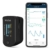 Pulsoximter, Überwachung des Sauerstoffs, SP-02 und Herzfrequenzmesser, Monitor für Fingerspitzen mit App, tragbar und leicht mit Batterien, Schwarz - 2