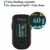 Pulsoximter, Überwachung des Sauerstoffs, SP-02 und Herzfrequenzmesser, Monitor für Fingerspitzen mit App, tragbar und leicht mit Batterien, Schwarz - 5