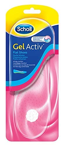 Scholl GelActiv Einlegesohlen für flache, schmale Schuhe von 35-40,5 – Polsterung & Stoßdämpfung unter den Fersen – 1 Paar selbstklebende Gelsohlen - 2