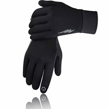 SIMARI Winter Thermo-Handschuhe Herren Damen Touchscreen Anti-Rutsch Winddicht Handschuhe Kaltes Wetter Handschuhe zum Autofahren Radfahren Skifahren Arbeiten Outdoor SMRG102 - 1