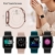 Smart Watch Fitness Tracker Fitness Armband mit herzfrequenz,SmartWatch IP68 Wasserdicht Fitness Uhr Voller Touchscreen mit Musiksteuerfunktion Schlafmonitor Uhren für Damen Herren Kinder - 3