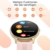 Smartwatch, AGPTEK 1,3 Zoll Armbanduhr mit personalisiertem Bildschirm, Musiksteuerung, Herzfrequenz, Schrittzähler, Kalorien, usw. IP68 Wasserdicht Fitness Tracker Uhr, für iOS und Android, Rosa - 6