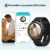 Smartwatch, IOWODO X5 Smart Watch Herren mit 1,3” Farbdisplay, Pulsuhr, Schlafmonitor, Musik/Kamerasteuerung, Sportuhr IP68 Wasserdicht Schrittzähler Uhr Damen Fitnessuhr Kompatibel iOS Android Handy - 3