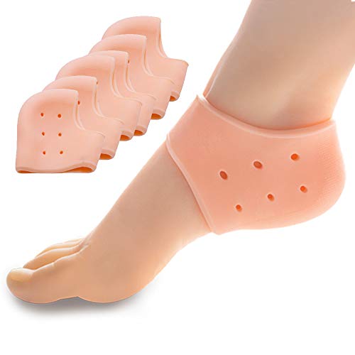 Sumiwish 6 STÜCKE Fersenschutz Socken, Gel Fersensocken Hautpflege, Silikon Fersenpolster, Reduzieren Druck auf Ferse und Schmerzlindern der Füße - 1