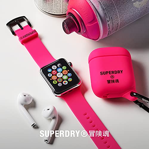 Superdry Watch Armband Kompatibel mit Apple Watch, Nylon-Gewebearmband, Bequeme, Flexible Passform, Smart Watch Armband Ideal für Sport, Fitness, Laufen, 38/40 mm Rosa - 6