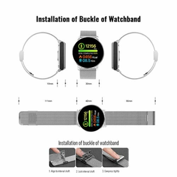 TagoBee TB11 IP68 wasserdichte SmartWatch HD Touchscreen Fitness Tracker Unterstützung Blutdruck Herzfrequenz Schlafüberwachung Schrittzähler kompatibel mit Android und IOS - 7