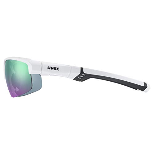 uvex Unisex – Erwachsene, sportstyle 226 Sportbrille, white/green, one size - 3
