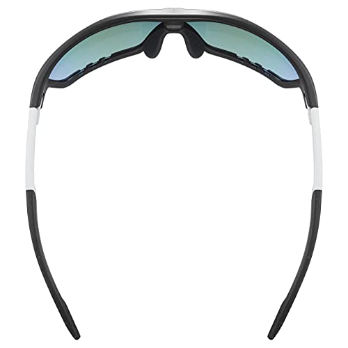 uvex Unisex – Erwachsene, sportstyle 706 Sportbrille, black mat white/blue, one size - 6