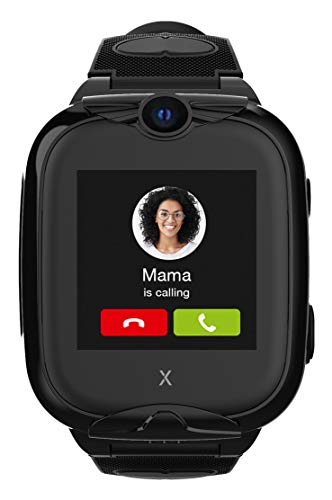XPLORA XGO 2 - Telefon Uhr für Kinder (SIM-frei) - 4G, Anrufe, Nachrichten, Schulmodus, SOS-Funktion, GPS, Kamera, LED-Licht und Schrittzähler - 2 Jahre Garantie (SCHWARZ) - 2