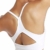 Yaavii Damen Sport BH ohne Bügel Gepolstert Yoga BH Push Up Frauen Bustier Atmungsaktiv Elastizität Sport Bra Top Weiß2 M - 5