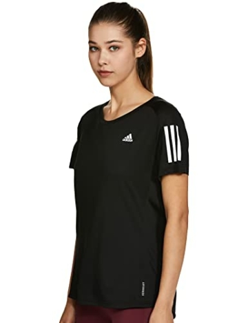 adidas Damen T-Shirt Own The Run, Black, M, FS9830 - 3