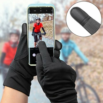 ALPIDEX Leichte Sporthandschuhe Laufhandschuhe Touchscreen Running Handschuhe für Damen und Herren, Größe:M, Farbe:Black - 5