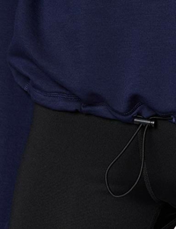 Amazon-Marke: AURIQUE Damen Sporthoodie mit weichem Material, Blau (Marineblau), 38, Label:M - 3