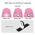 ATNKE LED Beleuchtete Mütze,Wiederaufladbare USB Laufmütze mit Extrem Heller 4 LED Lampe Winter Warme Stirnlampe Geschenke für Herren und Damen/Rosa - 5