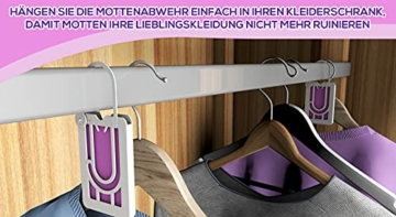 Aviro Mottenschutz für Kleiderschrank – 6 Kassetten zum Aufhängen gegen Kleidermotten Hocheffektiver und Leicht zu Verwendender Mottenschutz für Kleidung - 6
