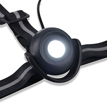 BOWINQ Brustlampe, hohe Qualität, Lauflicht, Einstellbare Frontleuchte, Wasserdicht, USB Wiederaufladbar, Reflektierend, Leicht und bequem, Joggen, Sports, Outdoor, Lauflampe by - 6