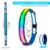Cikyner 6 Farbiger LED Reflexionsgürtel, USB-aufladbare Lauflichter für Läufer hoher Sichtbarkeit Lauflichter mit Zwei reflektierenden Armbändern, ideal für Nachtlauf, Radfahren, Wandern, Joggen - 2