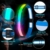 Cikyner 6 Farbiger LED Reflexionsgürtel, USB-aufladbare Lauflichter für Läufer hoher Sichtbarkeit Lauflichter mit Zwei reflektierenden Armbändern, ideal für Nachtlauf, Radfahren, Wandern, Joggen - 4