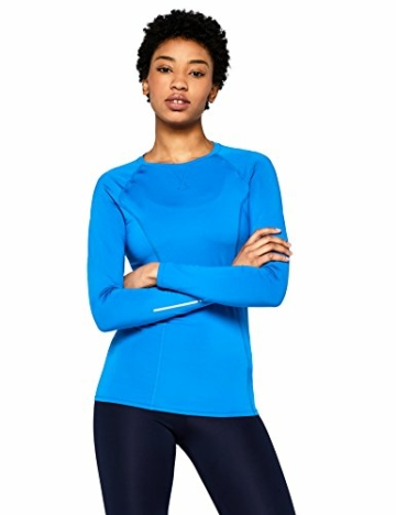 Damen Sporttop Long Sleeve BAL008, Gr. Medium, Blau (Imperial Blue) - 1