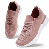 Damen Walkingschuhe Turnschuhe Laufschuhe Sportschuhe Fitness Sneakers Trainers für Running Outdoor Schuhe Pink 39 EU - 1