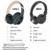 DOQAUS Bluetooth Kopfhörer Over Ear, [Bis zu 52 Std] Kabellose Kopfhörer mit 3 EQ-Modi, HiFi Stereo Faltbare Headset mit Mikrofon, weiche Ohrpolster für iPhone/ipad/Android/Laptops (Asphaltgrau) - 5